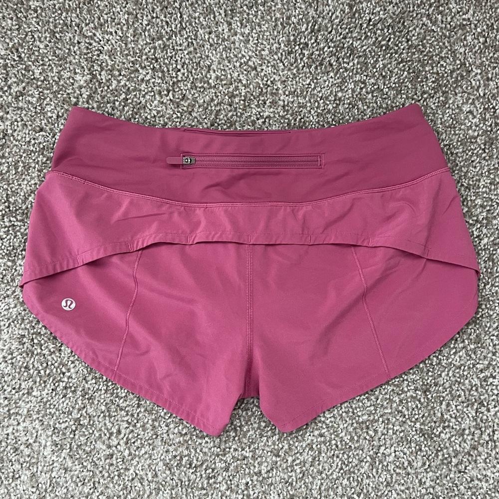 Lululemon Speed Up Low Rise Lined Short 2.5“ Moss Rose